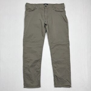 Mavi Jeans Mens 40x34 Zach Straight Leg Pants Stretch Green Brown 5 Pocket‎